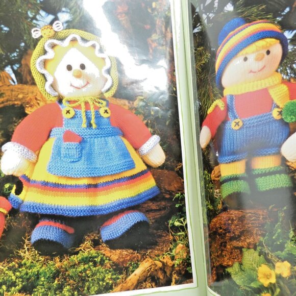 Jean Greenhowe's Knit Dolls Pattern Book Scarecrows Double Knit DIY Vintage 1988 - Picture 6 of 9
